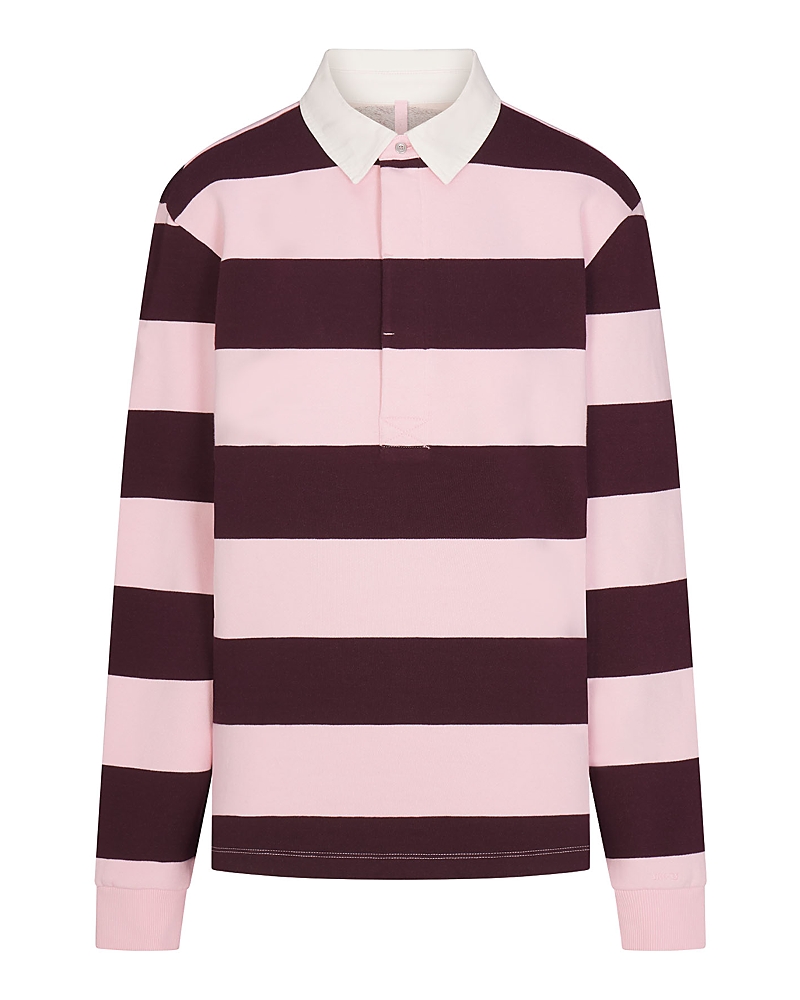 Skims Boyfriend Fleece Rugby Polo Shirt