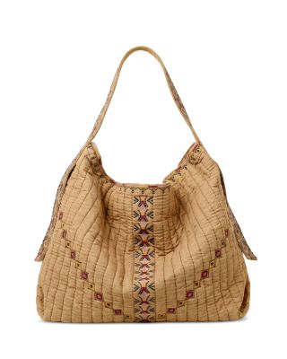 Lenny Extra Large Embroidered Cotton Tote