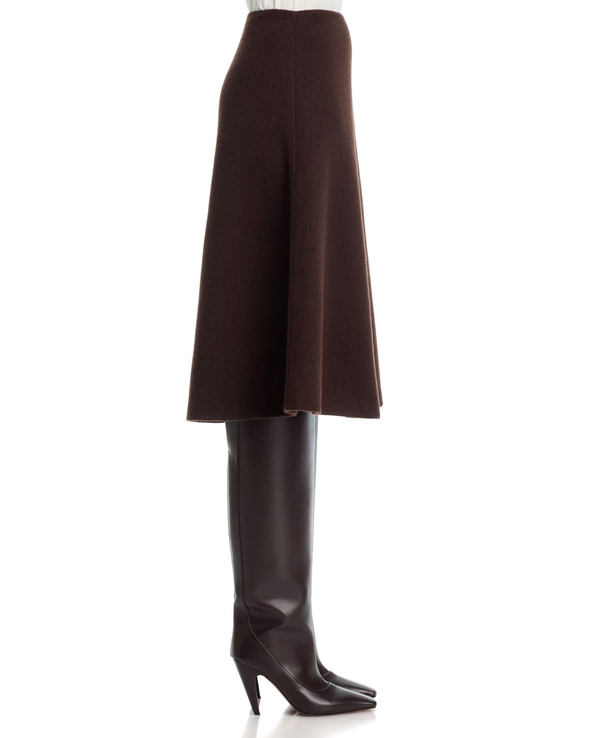 Vukina Wool Blend A Line Skirt thumbnail 4