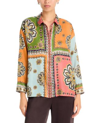 The Audrey Patchwork Print Shirt