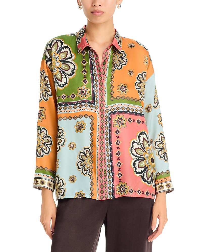 Johnny Was The Audrey Patchwork Print Shirt