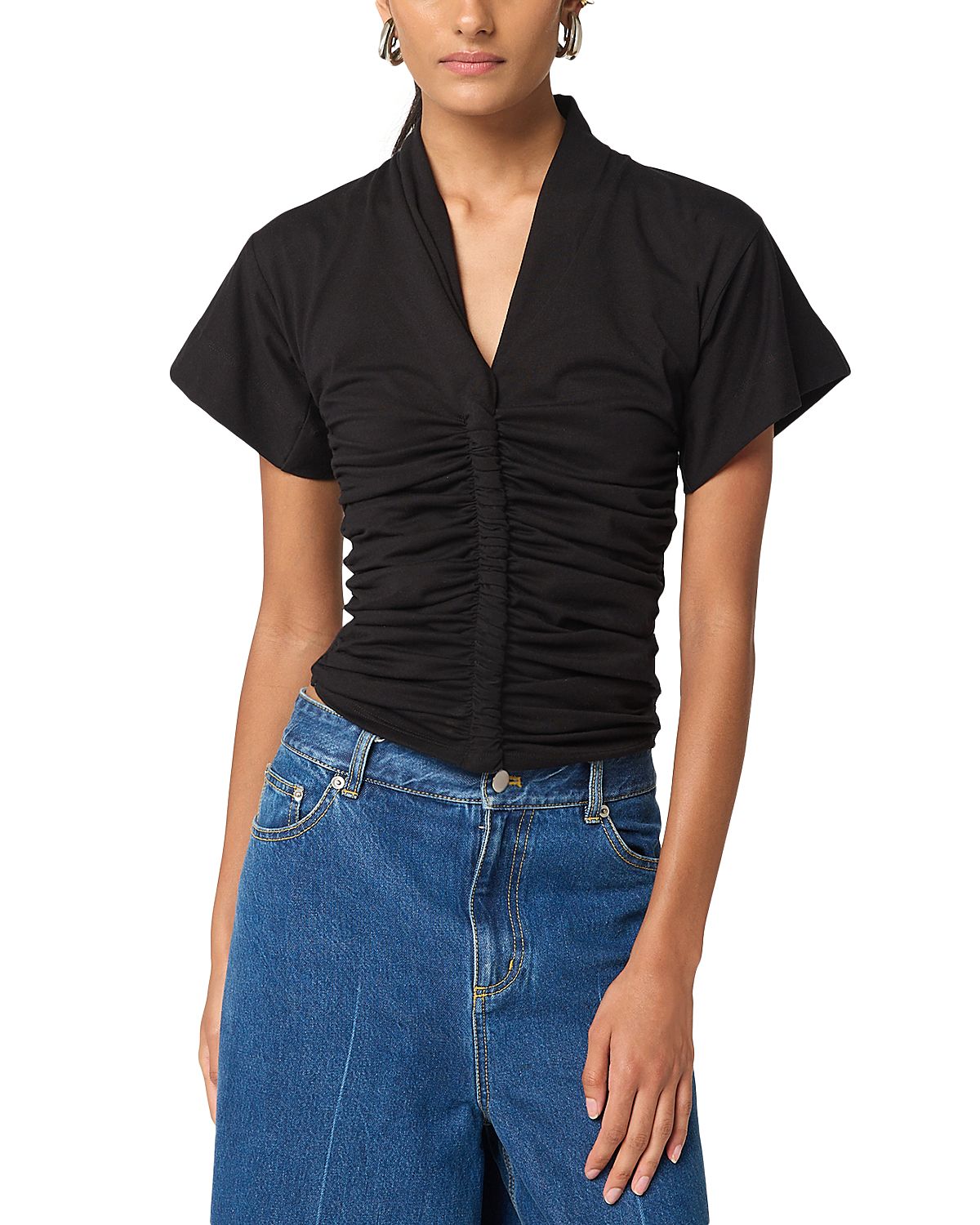 The Line by K Penelope Ruched Front Top