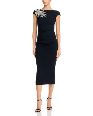 Hesup Embellished Cap Sleeve Dress