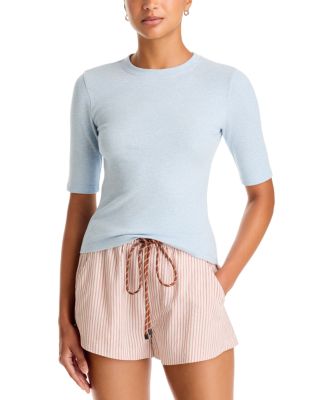 The Heather Rib Crewneck Tee