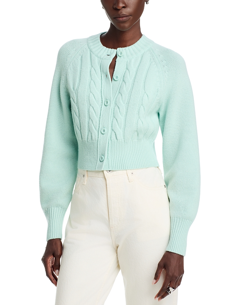 Toccin Rita Wool & Cashmere Cable Knit Cardigan
