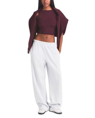 Cotton Fleece Classic Straight Leg Pants