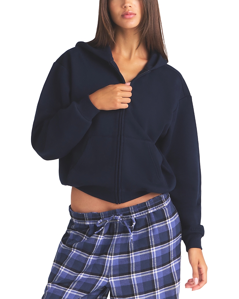 Skims Cotton Fleece Full Zip Hoodie
