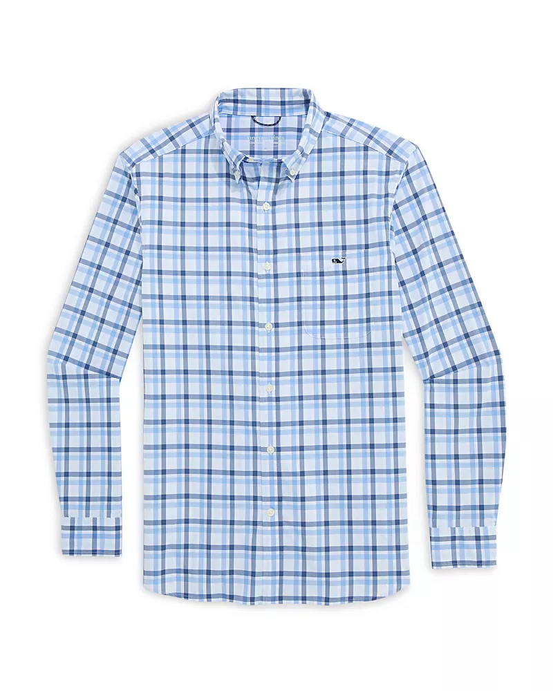 Vineyard Vines Featherweight Plaid Relaxed Button Down Shirt