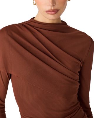 Catrina Draped Bodycon Dress - thumbnail 3