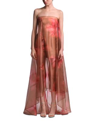 Annika Strapless High Low Hem Gown
