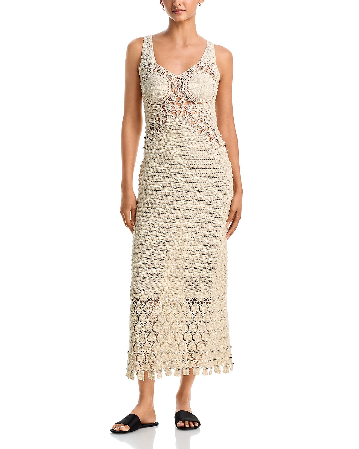 Rabanne Beaded Crochet Dress