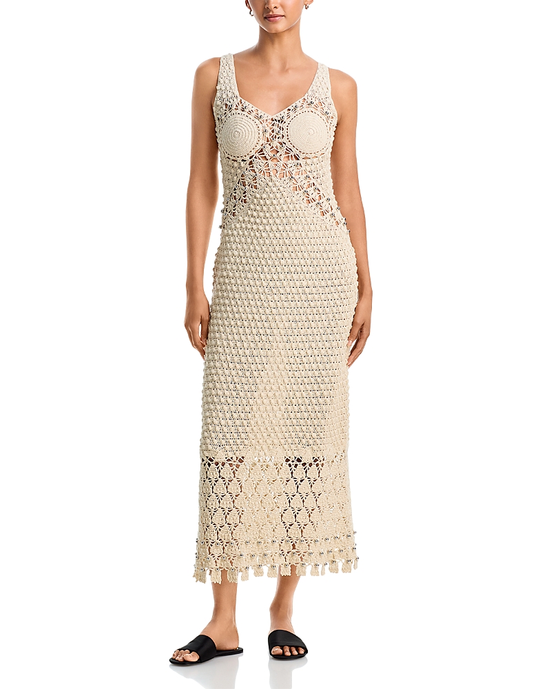 Rabanne Beaded Crochet Dress