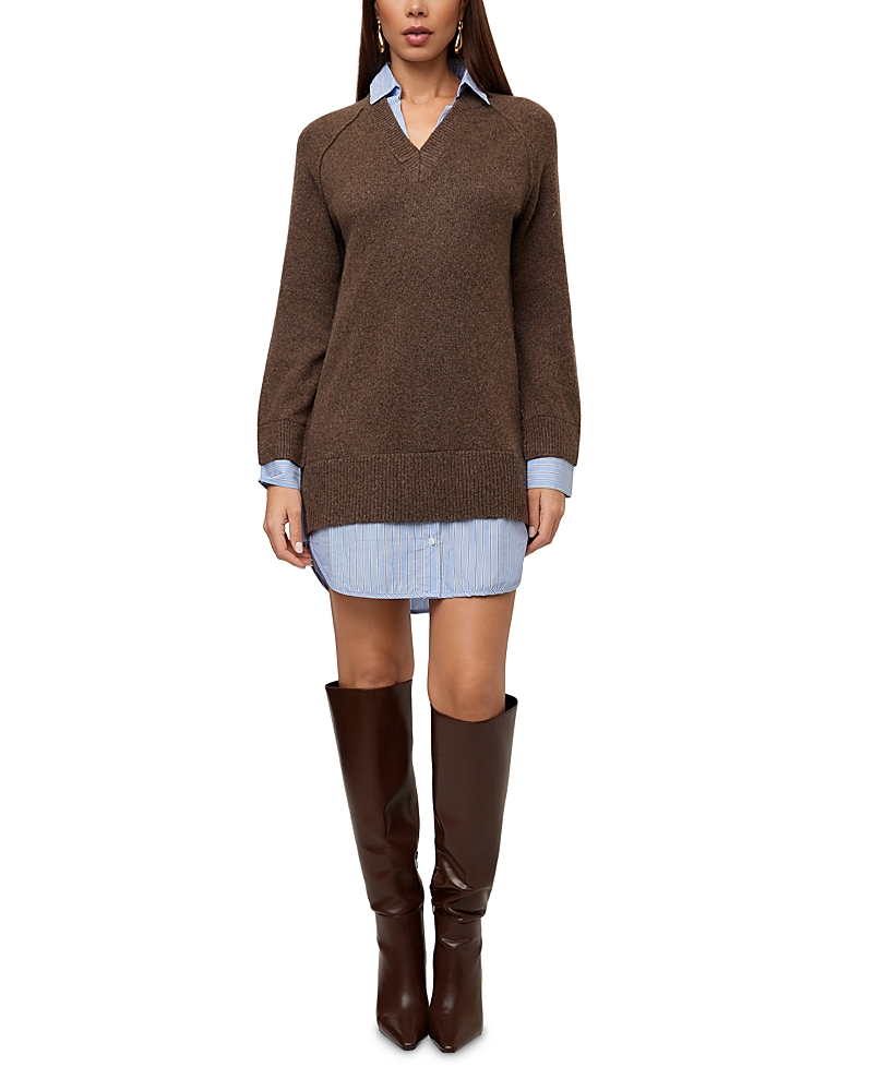 Fifteen Twenty Carrie Mixed Media Sweater Dress