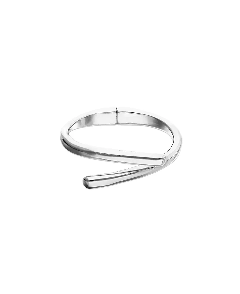 UNOde50 Sterling Silver-Plated Bracelet in the Shape of Crossed Tubes