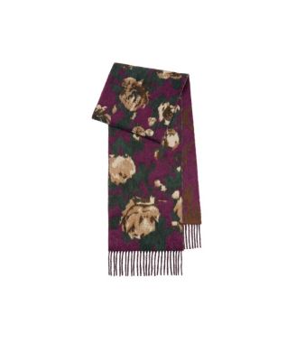  Rose Alpaca Wool Blend Scarf
