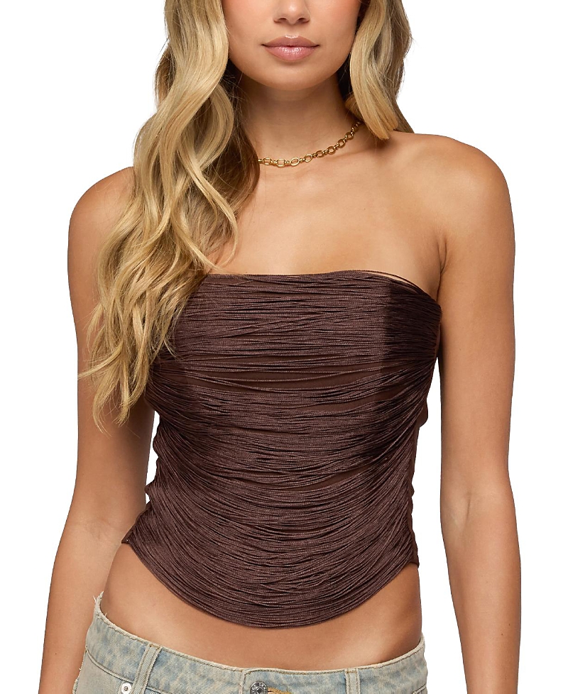 Edikted Raddix Fringed Strapless Corset