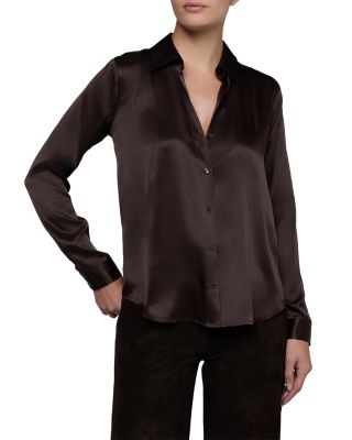 Tyler Silk Button Front Blouse