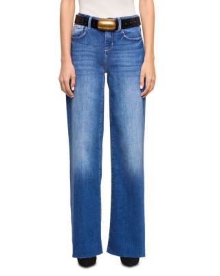 Petites Scottie High Rise Wide Leg Jeans in Hasting