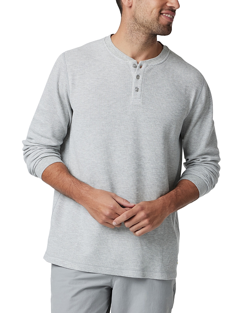 Vuori Waffle Cotton Blend Henley Shirt
