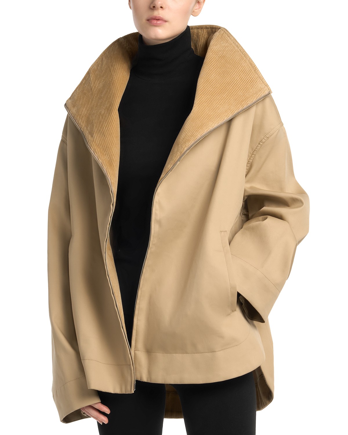 Waxed Cotton Zipped Country Jacket