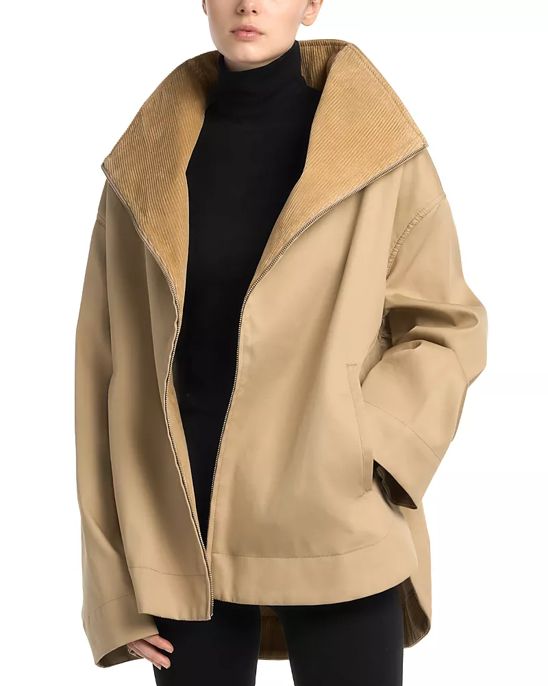 Toteme Waxed Cotton Zipped Country Jacket