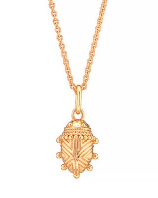 Scarab Petite Pendant Necklace, 16-18"