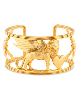 Capucine De Wulf Lionheart Openwork Cuff Bracelet
