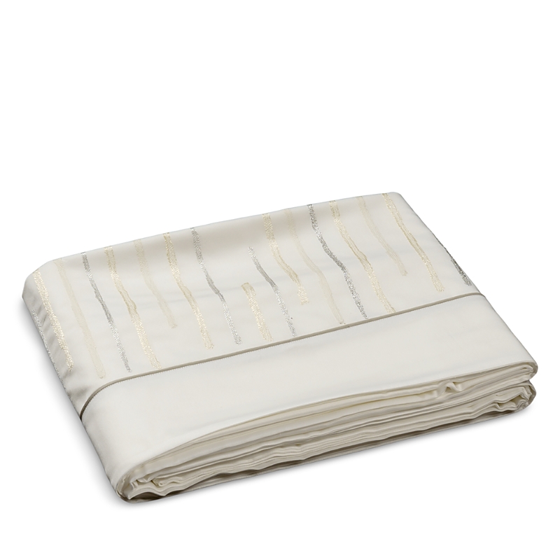 Dea Luxury Linens Ascanio Flat Sheet, King In Brown