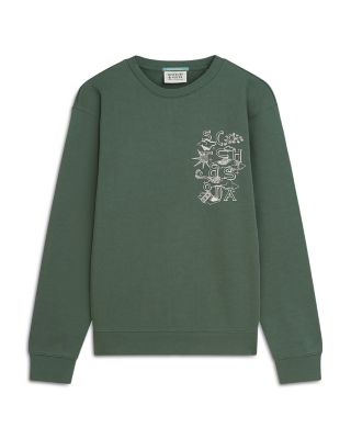 Cotton Logo Graphic Crewneck Sweatshirt