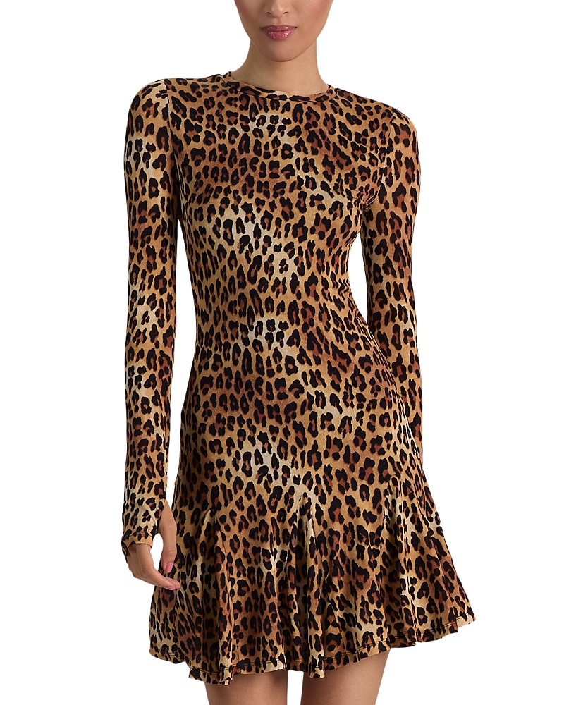 Alice and Olivia Wendy Fit & Flare Godet Mini Dress