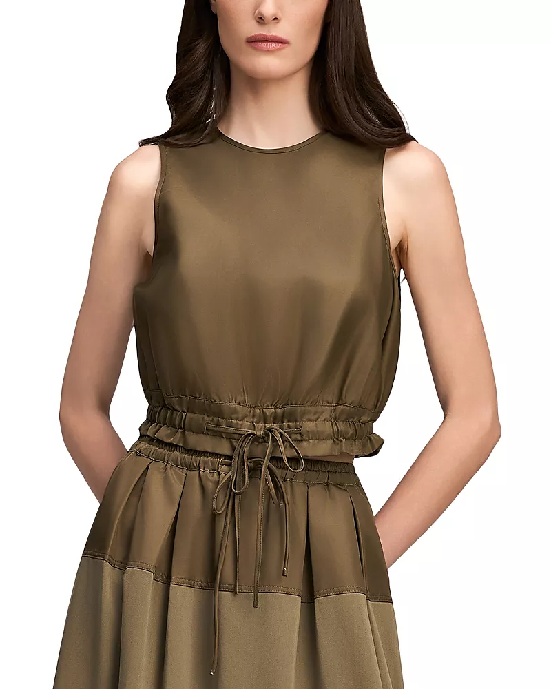 Cinq a Sept Elisabetta Scoop Neck Back Keyhole Top