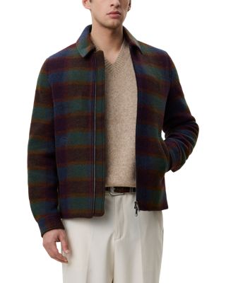 Check Zip Regular Coach Jacket