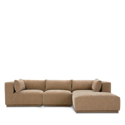 Rose Hill Fabric 4 Piece Sectional - Exclusive