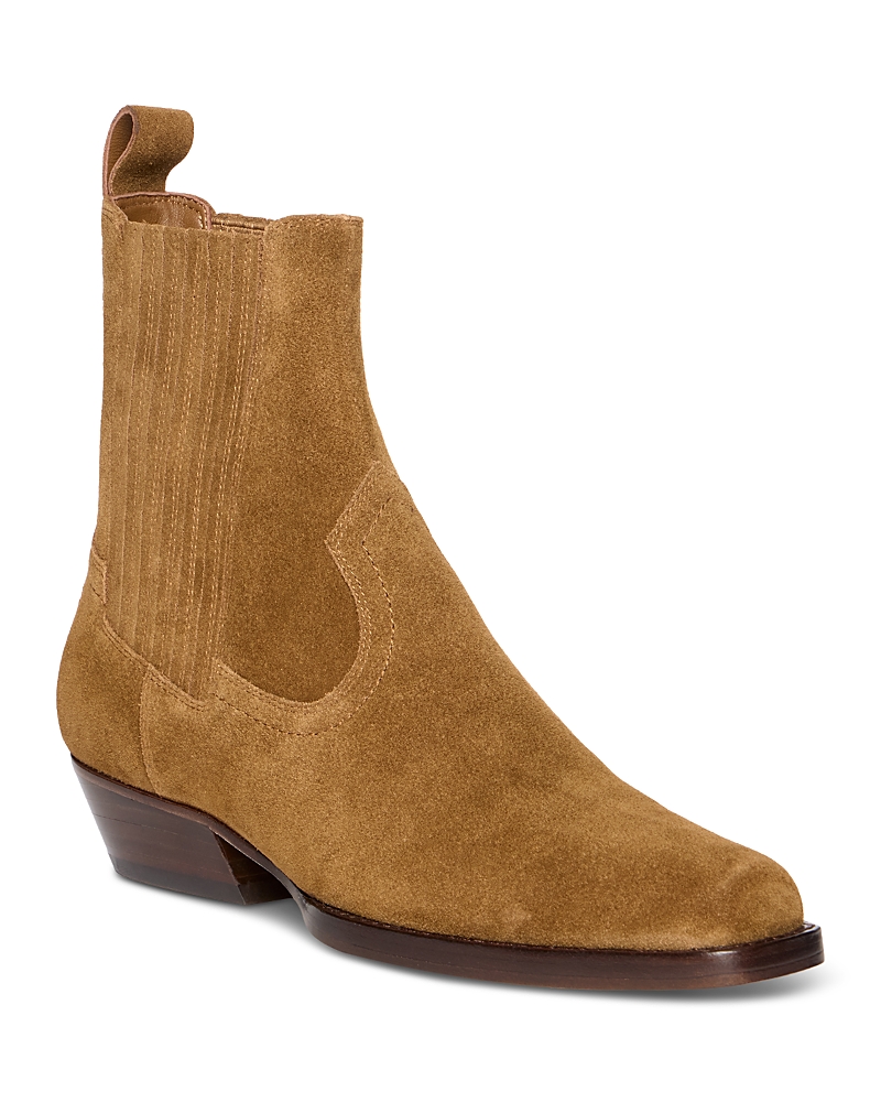 Paige Women's Greta Suede Western Chelsea Boots
