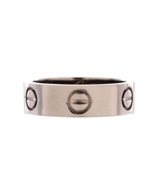  Love Band Ring 18K White Gold