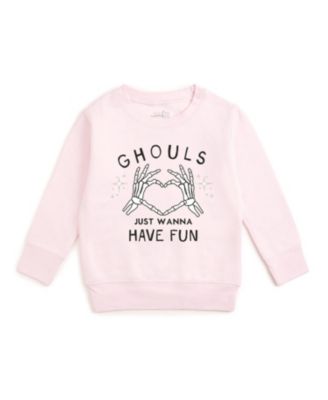Girls' Ghouls Just Wanna Have Fun Halloween Sweatshirt - Baby, Little Kid