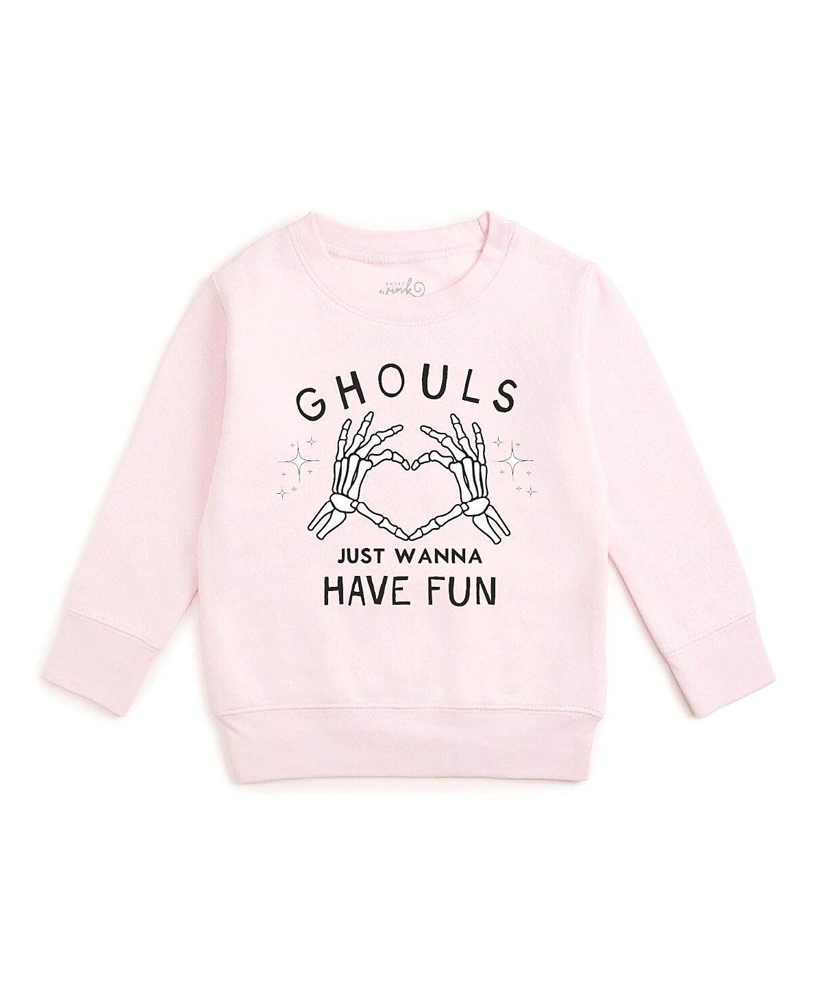 Sweet Wink Girls' Ghouls Just Wanna Have Fun Halloween Sweatshirt - Baby, Little Kid