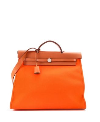 39 Herbag Zip Leather and Toile