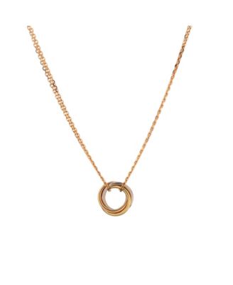  Trinity Choker Necklace 18K Tricolor Gold, 15.75"