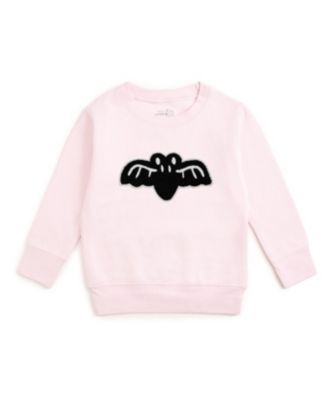 Girls' Bat Patch Halloween Sweatshirt - Baby, Little Kid
