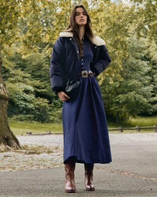 High-Pile-Collar Down Puffer Jacket - thumbnail 2
