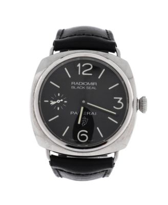  Radiomir Black Seal Manual Watch in Stainless Steel and Leather 45mm