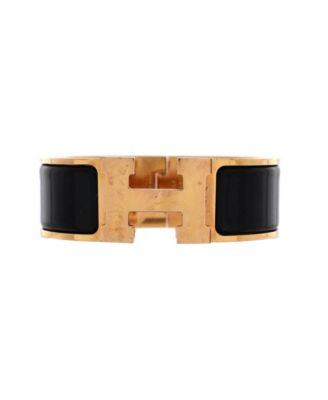 Wide Clic H Bracelet Enamel