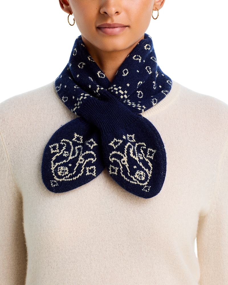 Guest In Residence Bandana Wool & Cashmere Bowtie Scarf