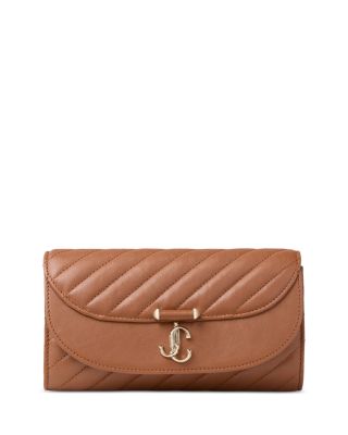 Avenue Curve Quilted Leather Clutch