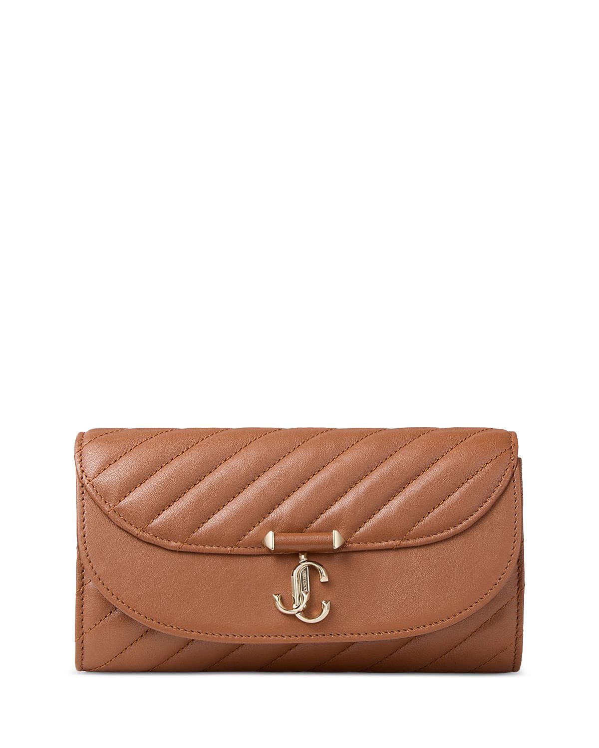 Jimmy Choo Avenue Curve Quilted Leather Clutch