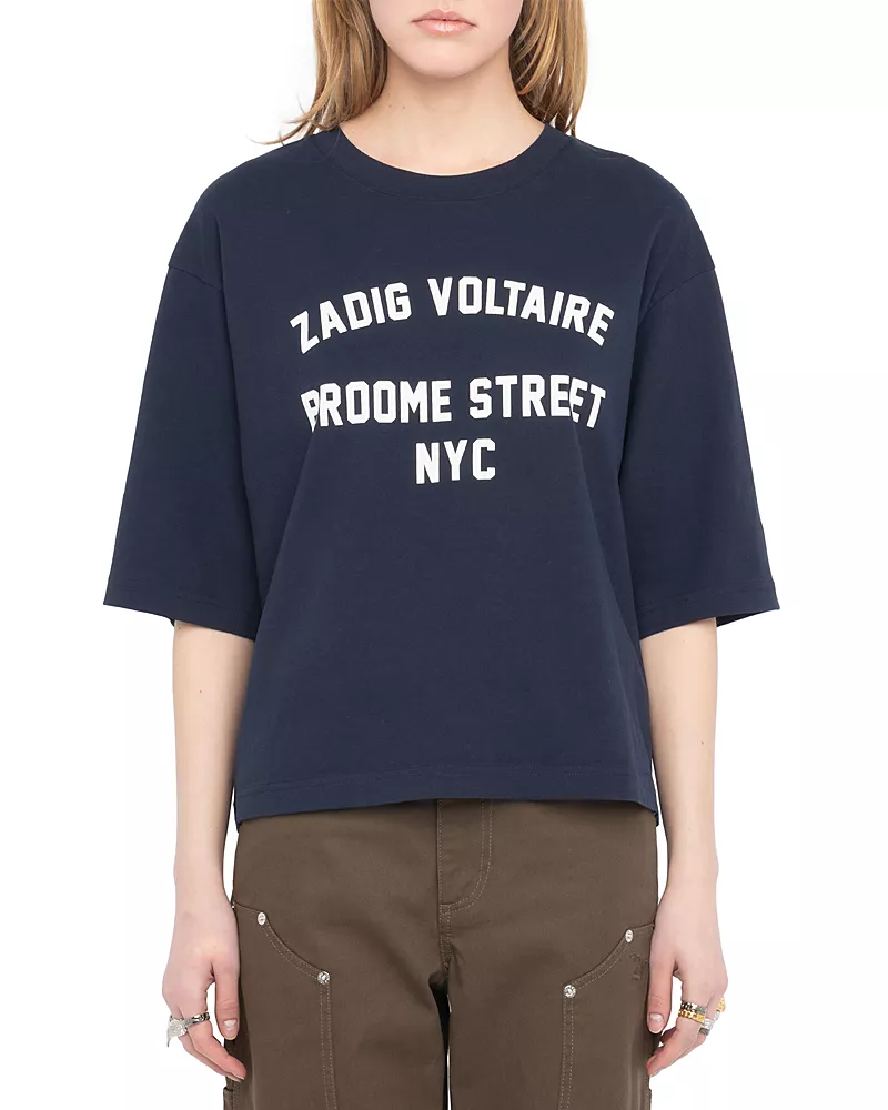 Zadig & Voltaire Taida Broome Street Graphic Cotton Tee