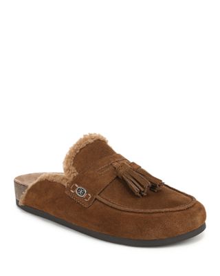 Women's Astrid Cozy Suede Faux Shearling Mules