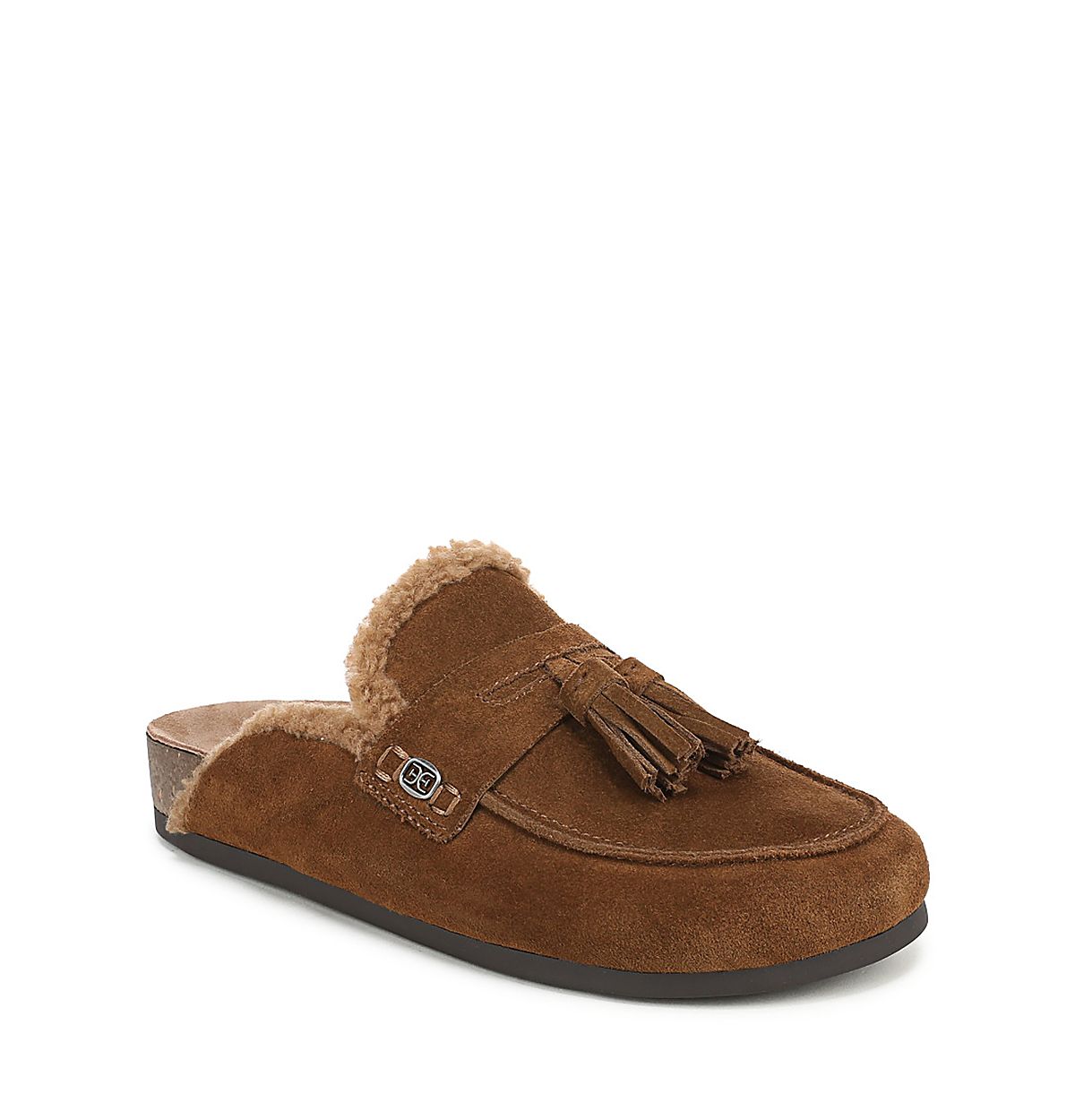 Sam Edelman Women's Astrid Cozy Suede Faux Shearling Mules