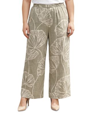 Printed Wide Leg Pants